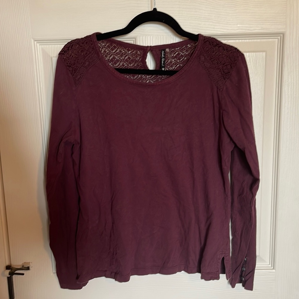 Maroon Long Sleeve Tee. Size M.